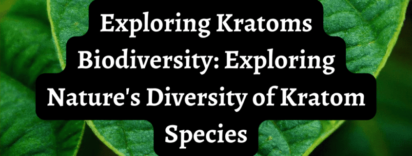 Exploring Kratoms biodiversity