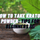 how to take kratom powder