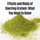 snorting Kratom