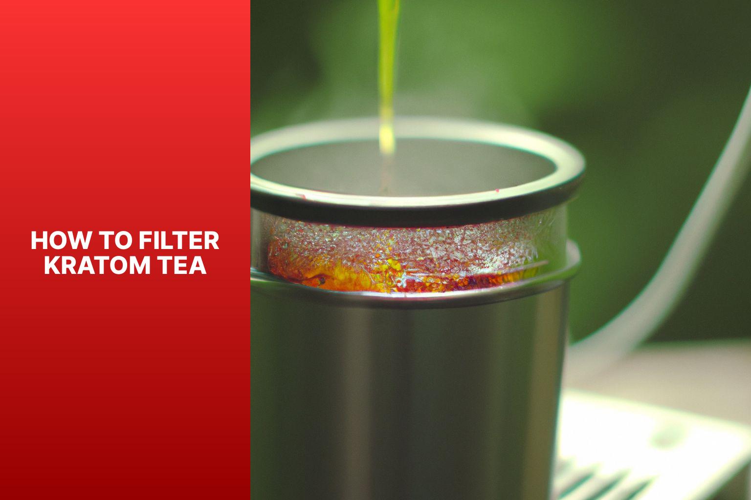 How to filter Kratom tea