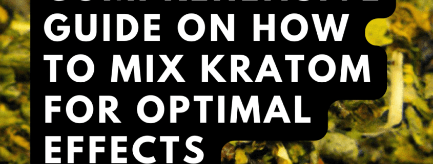 how to mix kratom