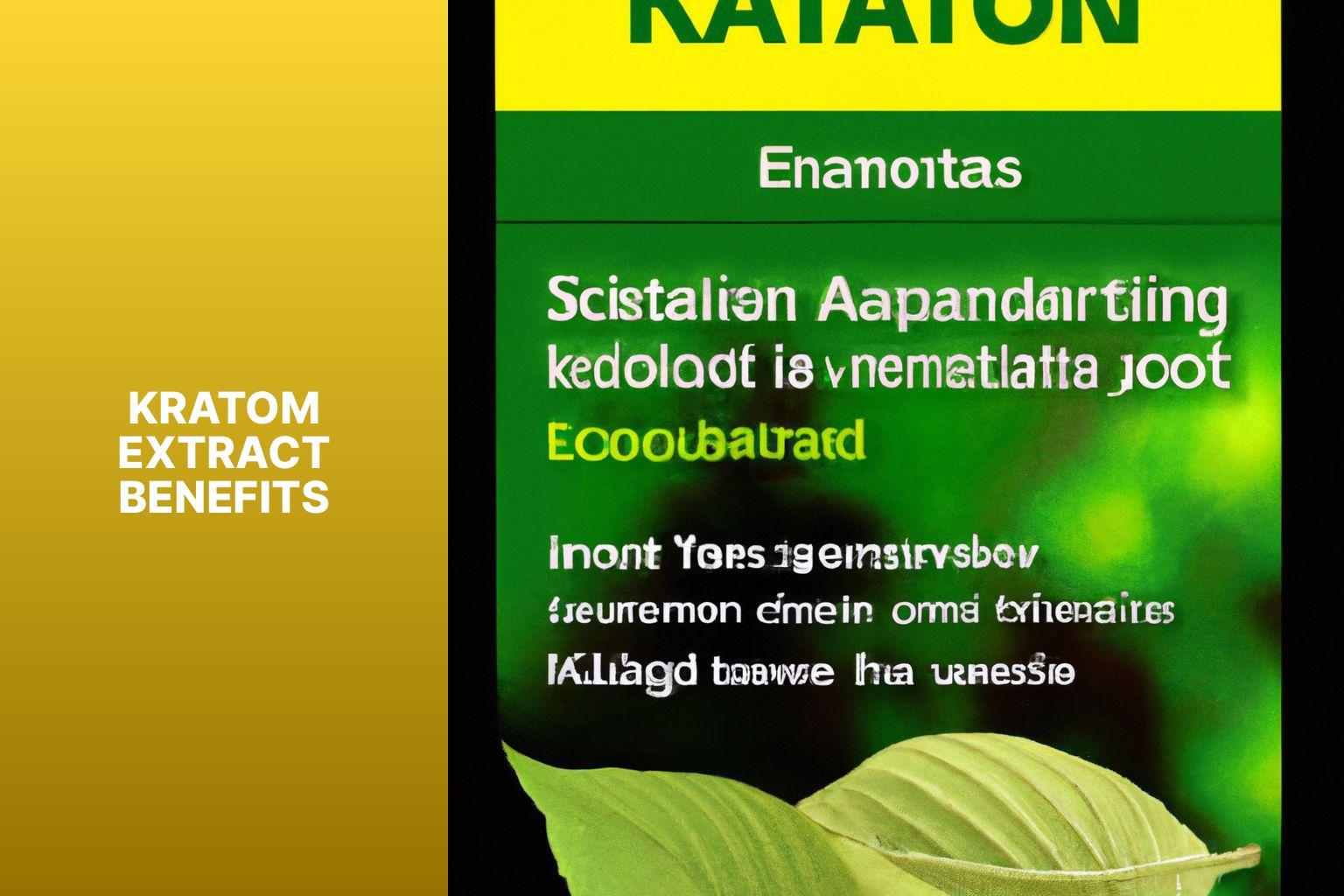 Kratom extract benefits