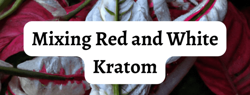 mixing red and white kratom